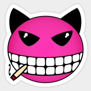 Pink Demon Sticker